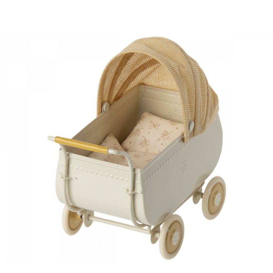 Maileg Maileg Miniatyyri | Nukenvaunut | Keltainen | Joulukauppa Lapsille