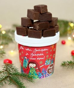 Herkut Fudge | Mie Uskon Joulupukkii | Suklaa | Joulukauppa Lahjoja Pikkubudjetilla
