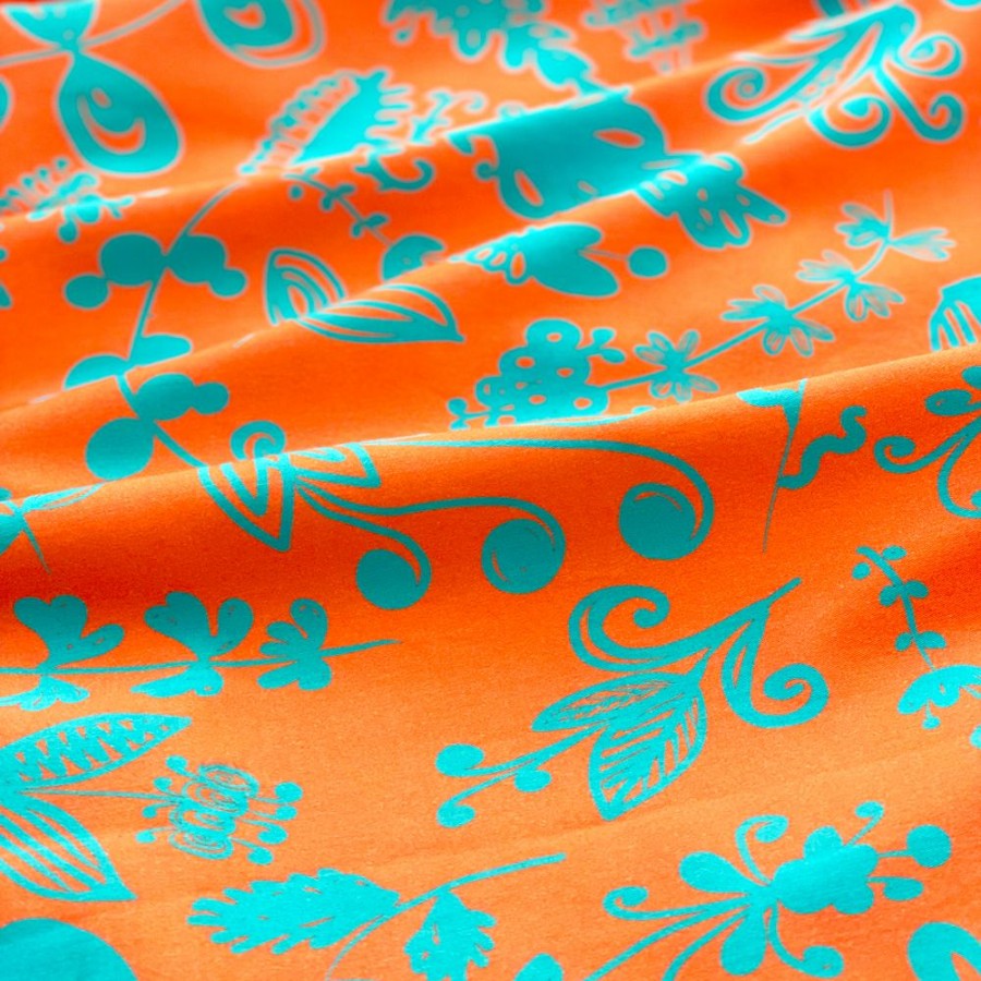 Mekot Kekkerikesa Mekko | Nuppunen | Oranssi-Turkoosi | Vaatteet