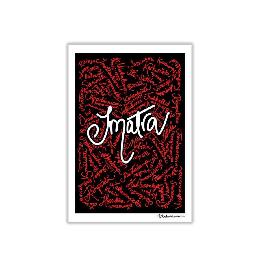 Julisteet Juliste | Kotoisin Imatralta | Pieni | Joulukauppa Lahjoja Pikkubudjetilla