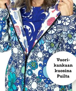 Takit Halaus Hupparitakki | Maxikukkaralla | Sininen | Vaatteet