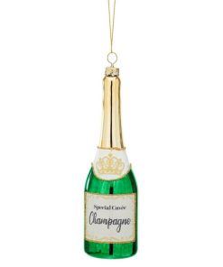 Sass & Bellen joulu Sass & Belle Lasinen Joulukuusenkoriste "Champagne" | Joulukauppa